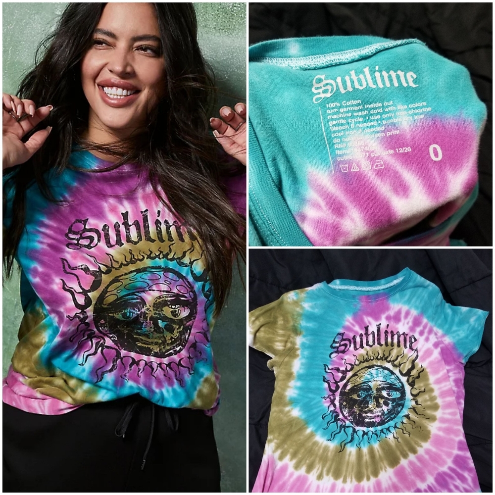 Sublime Tie Dye Torrid Size 0 Tee